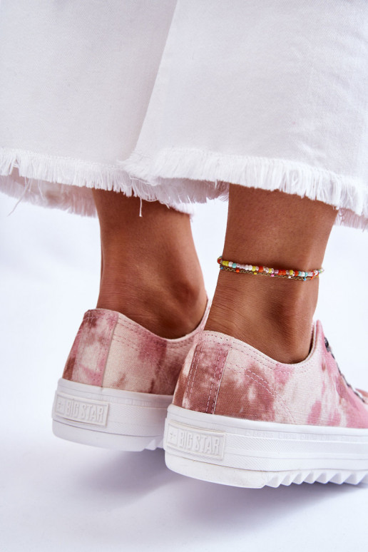 lygiapadžiai sportbačiai Big Star LL274044 rožinės-smėlio spalvos lygiapadžiai sportbačiai Big Star LL274044 rožinės-smėlio spalvos