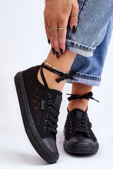 Klasikinio modelio lygiapadžiai sportbačiai Big Star LL274072 juodos spalvos 2