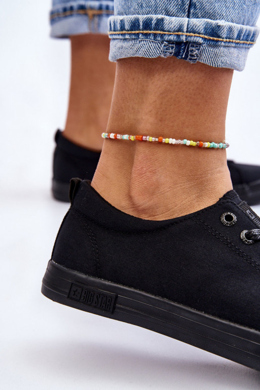 lygiapadžiai sportbačiai Big Star LL274057 juodos spalvos lygiapadžiai sportbačiai Big Star LL274057 juodos spalvos