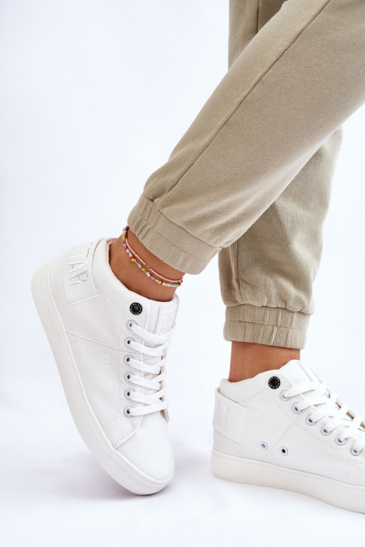 Klasikinio modelio laisvalaikio batai su auliuku Big Star LL274002 baltos spalvos