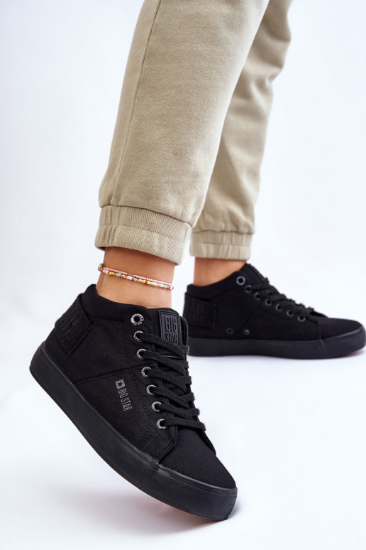 Klasikinio modelio laisvalaikio batai su auliuku Big Star LL274001 juodos spalvos Klasikinio modelio laisvalaikio batai su auliuku Big Star LL274001 juodos spalvos