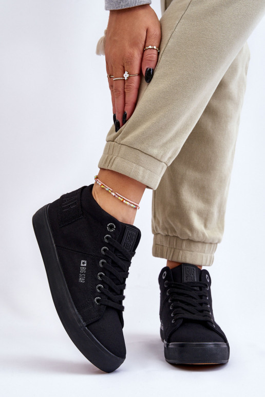 Klasikinio modelio laisvalaikio batai su auliuku Big Star LL274001 juodos spalvos Klasikinio modelio laisvalaikio batai su auliuku Big Star LL274001 juodos spalvos