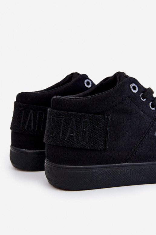 Klasikinio modelio laisvalaikio batai su auliuku Big Star LL274001 juodos spalvos Klasikinio modelio laisvalaikio batai su auliuku Big Star LL274001 juodos spalvos