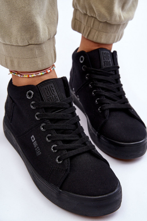 Klasikinio modelio laisvalaikio batai su auliuku Big Star LL274001 juodos spalvos Klasikinio modelio laisvalaikio batai su auliuku Big Star LL274001 juodos spalvos