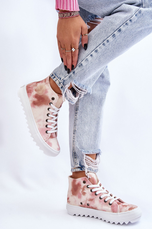 Laisvalaikio bateliai  Big Star LL274048 smėlio spalvos-rožinės spalvos Laisvalaikio bateliai  Big Star LL274048 smėlio spalvos-rožinės spalvos