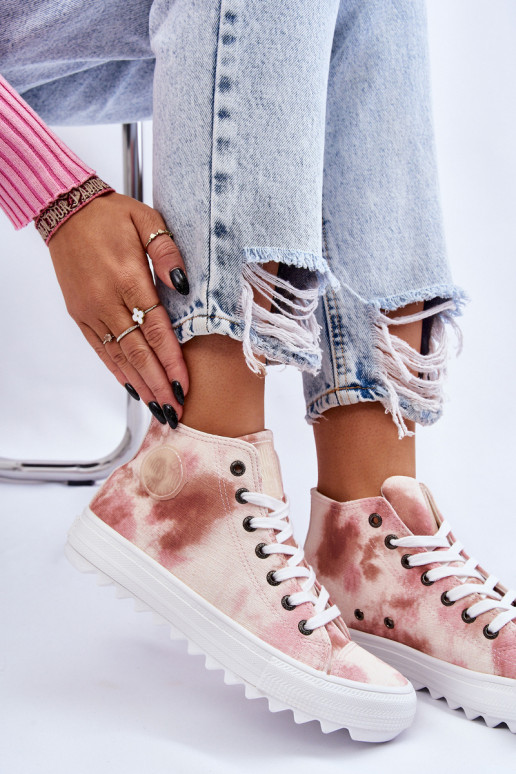 Laisvalaikio bateliai  Big Star LL274048 smėlio spalvos-rožinės spalvos Laisvalaikio bateliai  Big Star LL274048 smėlio spalvos-rožinės spalvos