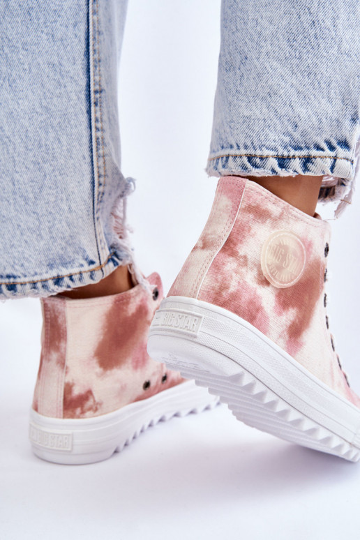 Laisvalaikio bateliai  Big Star LL274048 smėlio spalvos-rožinės spalvos Laisvalaikio bateliai  Big Star LL274048 smėlio spalvos-rožinės spalvos