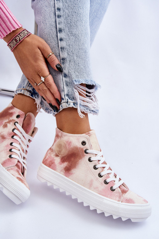 Laisvalaikio bateliai  Big Star LL274048 smėlio spalvos-rožinės spalvos Laisvalaikio bateliai  Big Star LL274048 smėlio spalvos-rožinės spalvos