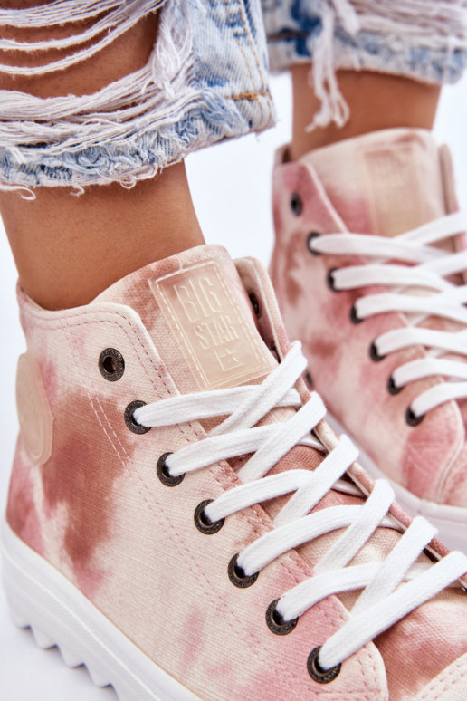 Laisvalaikio bateliai  Big Star LL274048 smėlio spalvos-rožinės spalvos Laisvalaikio bateliai  Big Star LL274048 smėlio spalvos-rožinės spalvos