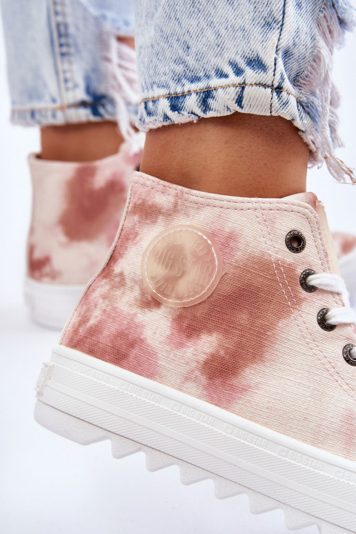 Laisvalaikio bateliai  Big Star LL274048 smėlio spalvos-rožinės spalvos Laisvalaikio bateliai  Big Star LL274048 smėlio spalvos-rožinės spalvos