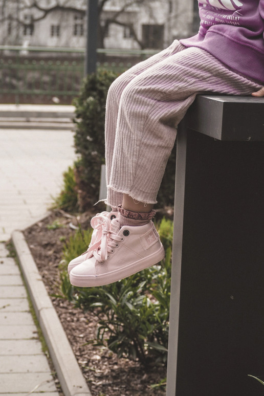 Vaikiški Klasikinio modelio laisvalaikio batai su auliuku Big Star LL374003 rožinės spalvos Vaikiški Klasikinio modelio laisvalaikio batai su auliuku Big Star LL374003 rožinės spalvos