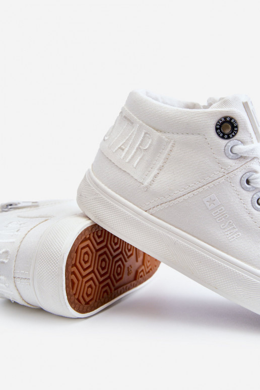 Vaikiški Klasikinio modelio laisvalaikio batai su auliuku Big Star LL374002 baltos spalvos Vaikiški Klasikinio modelio laisvalaikio batai su auliuku Big Star LL374002 baltos spalvos