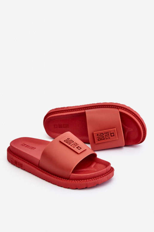 Šlepetės Big Star LL274430 raudonos spalvos Šlepetės Big Star LL274430 raudonos spalvos