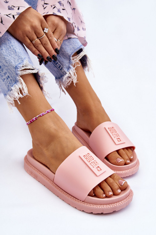 Šlepetės Big Star LL274425 Šviesaus rausvo atspalvio