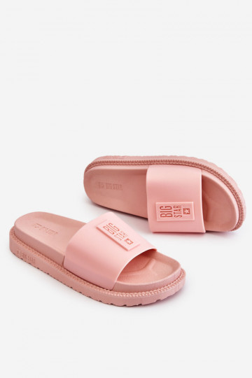 Šlepetės Big Star LL274425 Šviesaus rausvo atspalvio 2