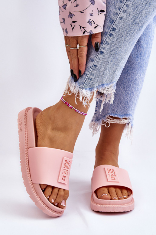 Šlepetės Big Star LL274425 Šviesaus rausvo atspalvio