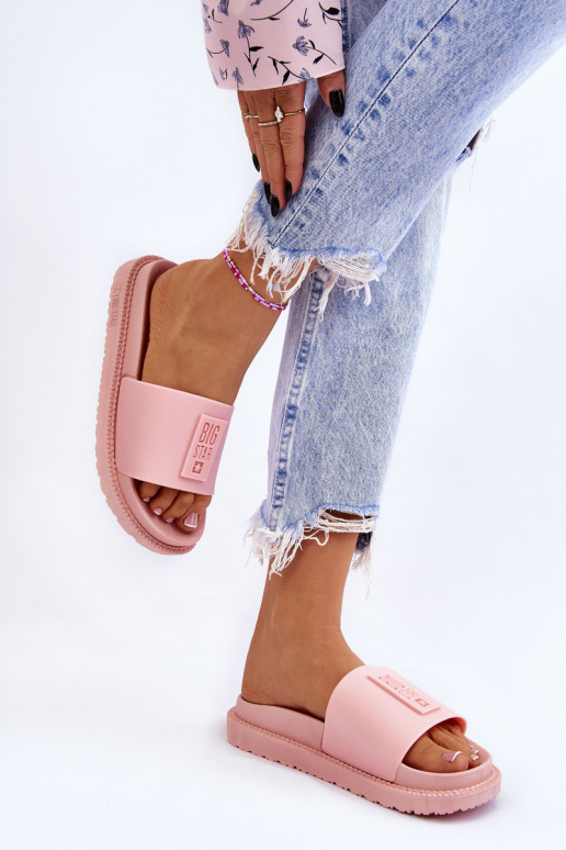 Šlepetės Big Star LL274425 Šviesaus rausvo atspalvio