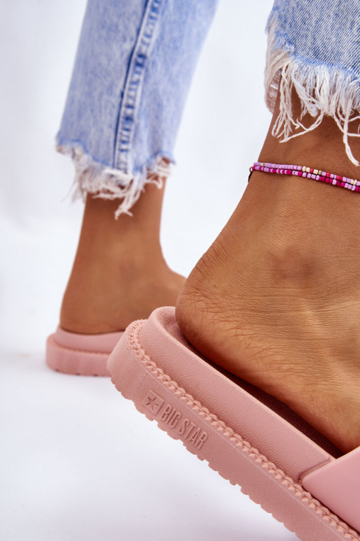 Šlepetės Big Star LL274425 Šviesaus rausvo atspalvio