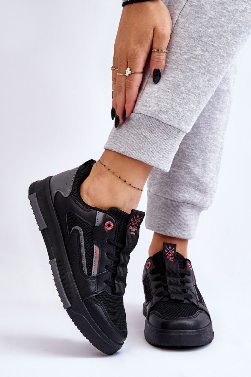 Sneakers modelio batai Cross Jeans LL2R4012C juodos spalvos Sneakers modelio batai Cross Jeans LL2R4012C juodos spalvos