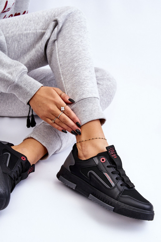 Sneakers modelio batai Cross Jeans LL2R4012C juodos spalvos Sneakers modelio batai Cross Jeans LL2R4012C juodos spalvos