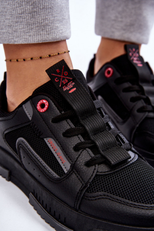 Sneakers modelio batai Cross Jeans LL2R4012C juodos spalvos Sneakers modelio batai Cross Jeans LL2R4012C juodos spalvos
