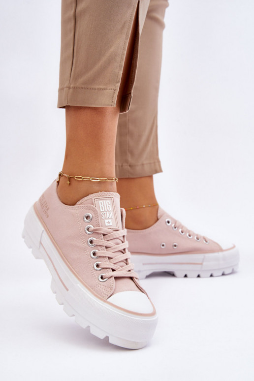 laisvalaikio batai su platforma Big Star LL274151 Nude laisvalaikio batai su platforma Big Star LL274151 Nude