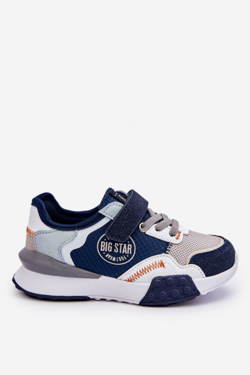 Vaikiški Sneakers modelio batai Memory Foam System Big Star LL374225 tamsiai mėlynos spalvos