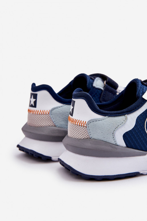 Vaikiški Sneakers modelio batai Memory Foam System Big Star LL374225 tamsiai mėlynos spalvos