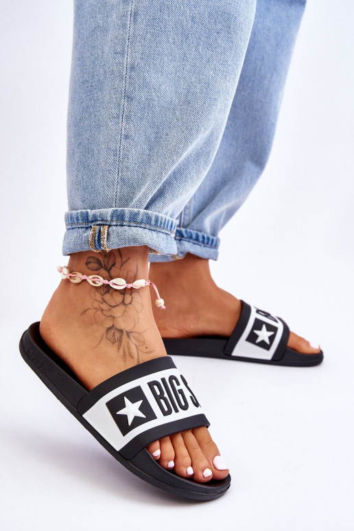 Klasikinio modelio Šlepetės Big Star LL274739 juodos spalvos Klasikinio modelio Šlepetės Big Star LL274739 juodos spalvos