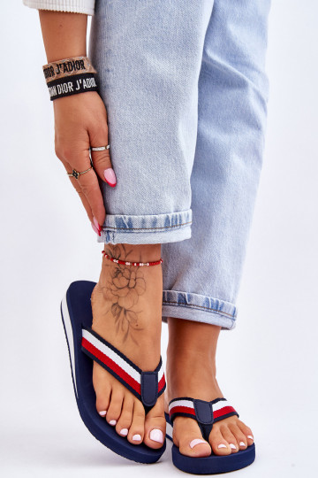 Šlepetės  su platforma Big Star LL274779 tamsiai mėlynos spalvos 2