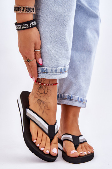 Šlepetės  su platforma Big Star LL274781 juodos spalvos 2