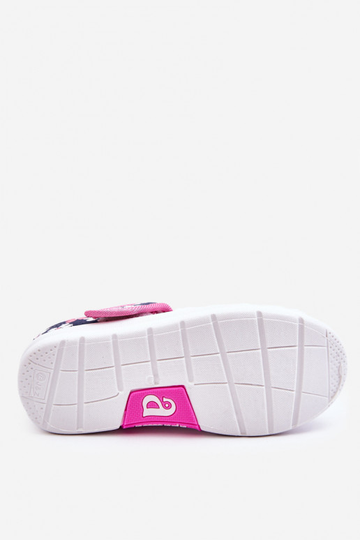 Vaikiškos balerinos su gėlių raštais mėlynos-rožinės spalvos Noah Vaikiškos balerinos su gėlių raštais mėlynos-rožinės spalvos Noah