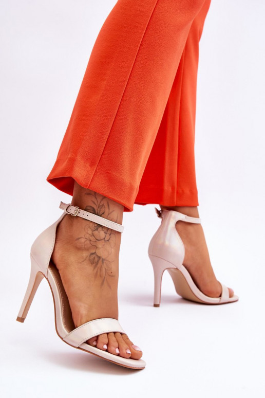 sandalai aukštakulniai bateliai  smėlio spalvos Rayden sandalai aukštakulniai bateliai  smėlio spalvos Rayden