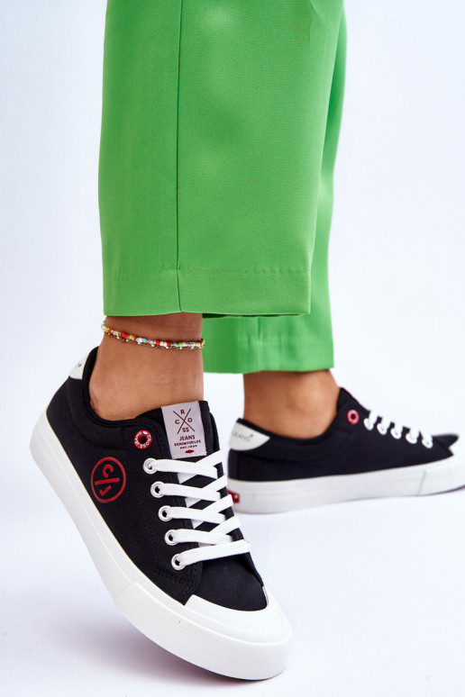 Sportbačiai Cross Jeans LL2R4044 juodos spalvos Sportbačiai Cross Jeans LL2R4044 juodos spalvos
