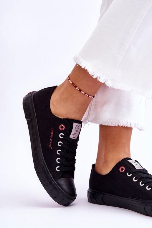 Klasikinio modelio Moteriški batai Cross Jeans LL2R4051 juodos spalvos Klasikinio modelio Moteriški batai Cross Jeans LL2R4051 juodos spalvos