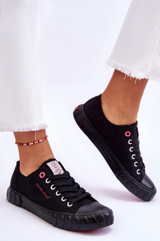 Klasikinio modelio Moteriški batai Cross Jeans LL2R4051 juodos spalvos Klasikinio modelio Moteriški batai Cross Jeans LL2R4051 juodos spalvos