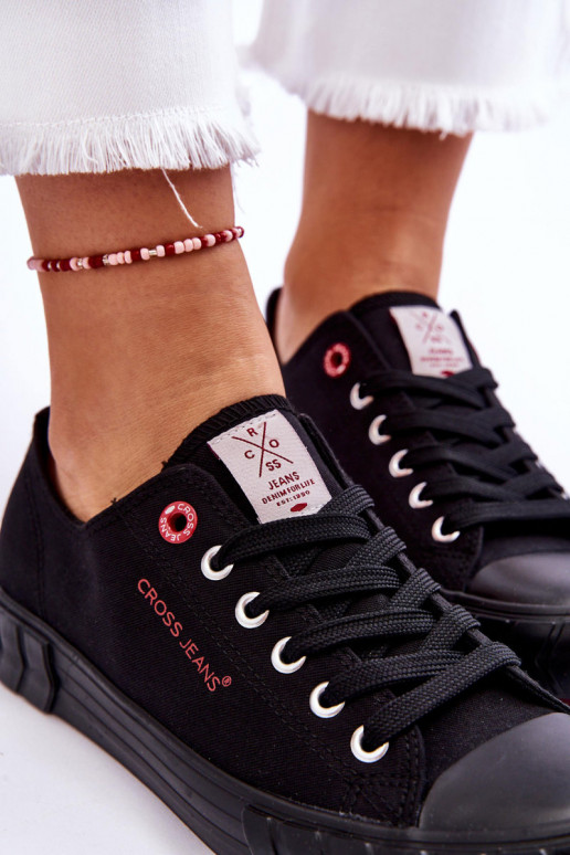 Klasikinio modelio Moteriški batai Cross Jeans LL2R4051 juodos spalvos Klasikinio modelio Moteriški batai Cross Jeans LL2R4051 juodos spalvos