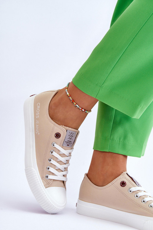 Moteriški batai Cross Jeans LL2R4070 smėlio spalvos