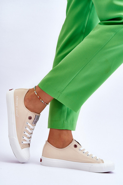 Moteriški batai Cross Jeans LL2R4070 smėlio spalvos