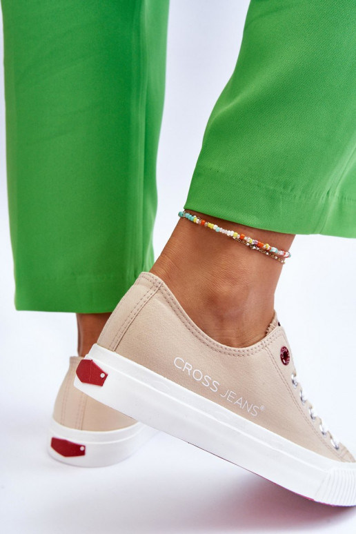 Moteriški batai Cross Jeans LL2R4070 smėlio spalvos