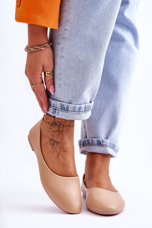 Klasikinio modelio Balerinos smėlio spalvos Stacee Klasikinio modelio Balerinos smėlio spalvos Stacee