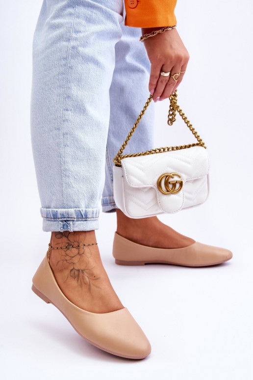 Klasikinio modelio Balerinos smėlio spalvos Stacee Klasikinio modelio Balerinos smėlio spalvos Stacee