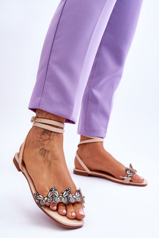 Moteriškos basutės smėlio spalvos Jeane