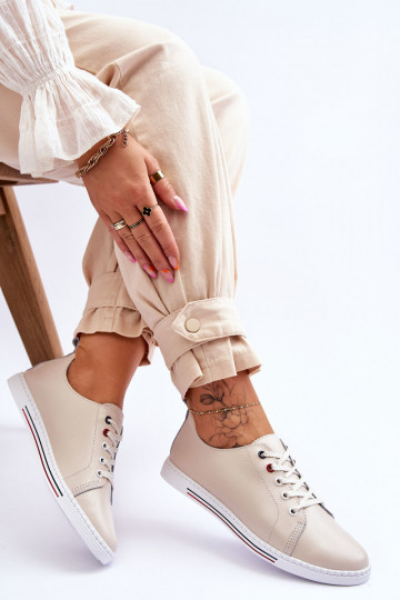 Moteriški laisvalaikio batai smėlio spalvos S.Barski LR268R 2