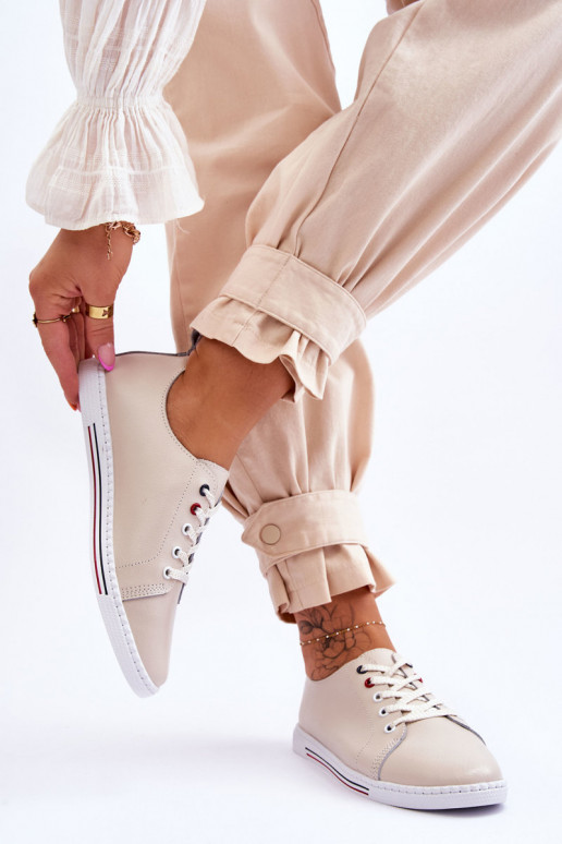 Moteriški laisvalaikio batai smėlio spalvos S.Barski LR268R Moteriški laisvalaikio batai smėlio spalvos S.Barski LR268R