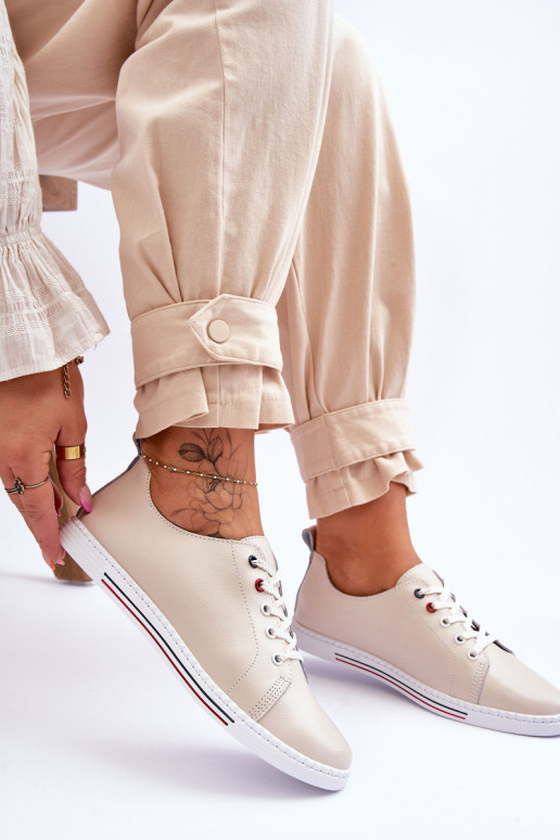 Moteriški laisvalaikio batai smėlio spalvos S.Barski LR268R Moteriški laisvalaikio batai smėlio spalvos S.Barski LR268R