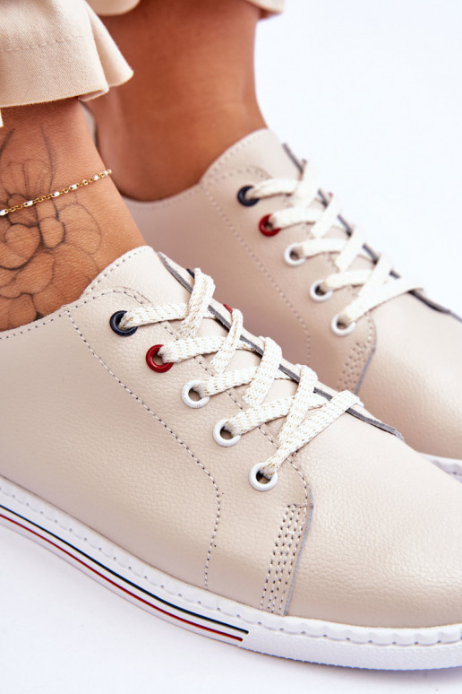 Moteriški laisvalaikio batai smėlio spalvos S.Barski LR268R Moteriški laisvalaikio batai smėlio spalvos S.Barski LR268R