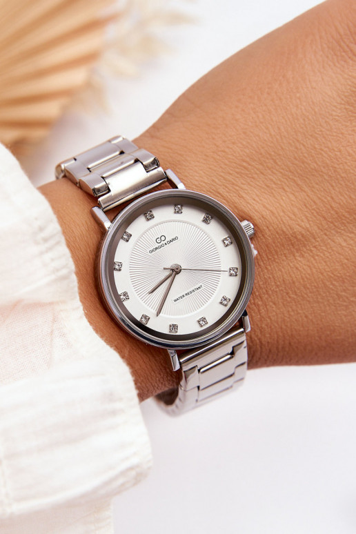 Moteriškas Laikrodis Giorgio&Dario sidabro spalvos Moteriškas Laikrodis Giorgio&Dario sidabro spalvos