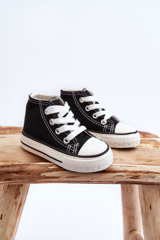 Vaikiški batai su auliuku juodos spalvos Filemon