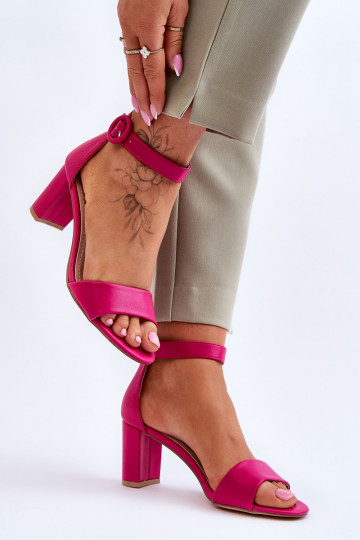 Moteriškos aukštakulnės basutės rožinės spalvos Lexi 2